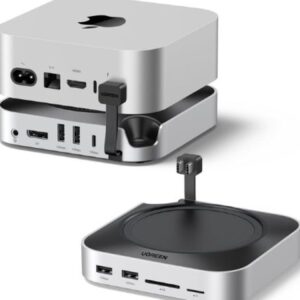 UGREEN 65487  Mac mini M4 Dock & Stand with NVMe SSD Enclosure.