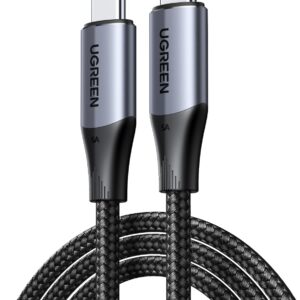 UGREEN USB-C 3.1/3.2 Gen 2 Braided Cable – 240W / 10Gbps / 4K Video (Black)