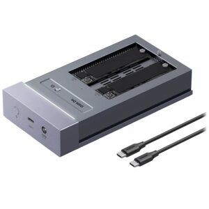 UGREEN 65733EU USB4 2 bay NVMe SSD enclosure with 40Gbps high speed data transfer