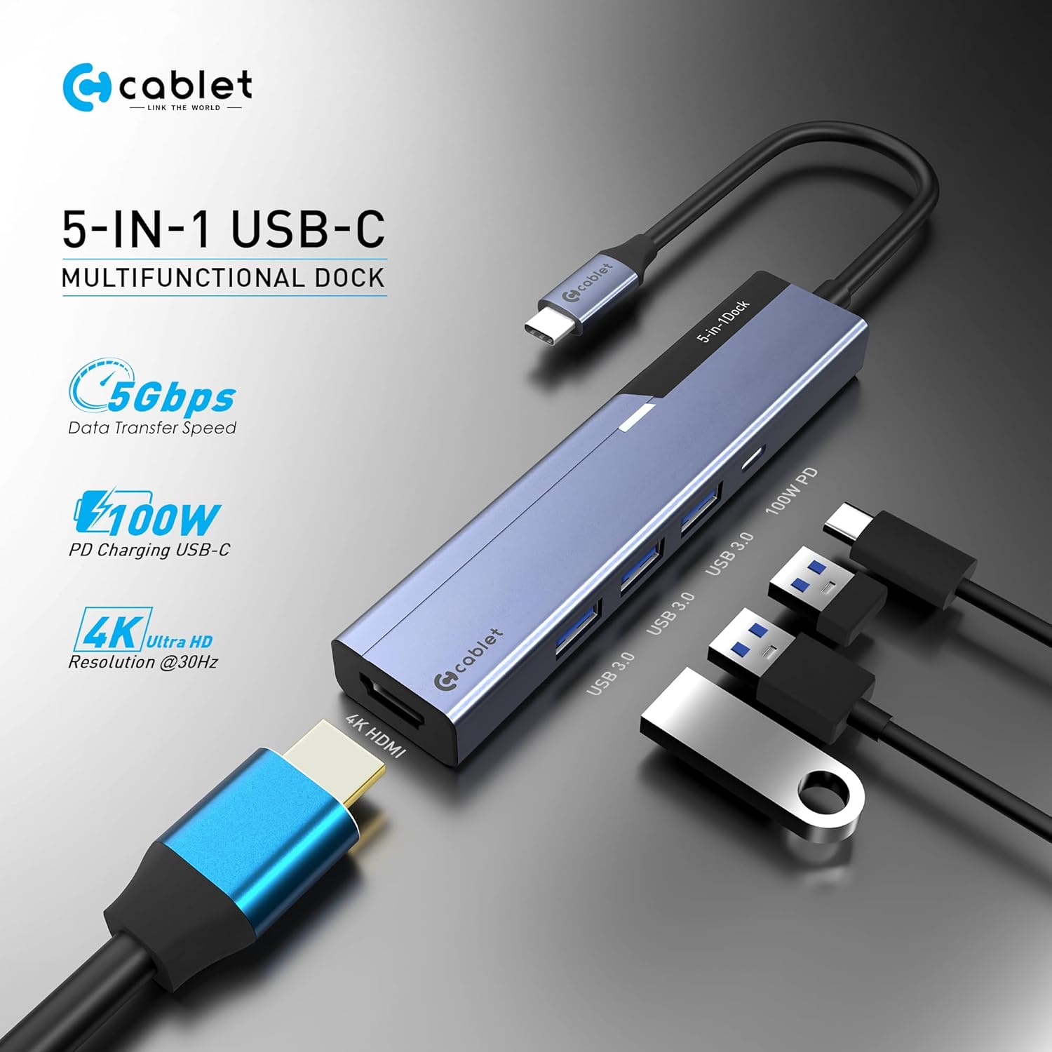 USB-C Hub with 4K HDMI Output