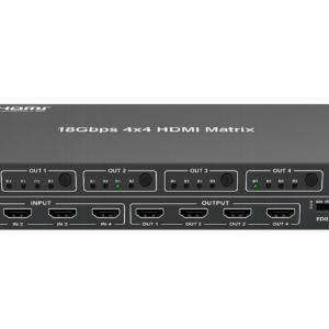 4x4 HDMI Matrix Switch with 4K 60Hz HDR Support