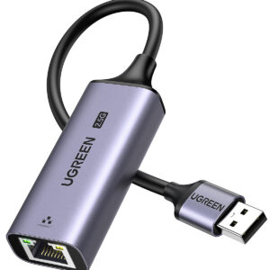 UGREEN 25051 USB-A to RJ45 2.5G Ethernet Adapter with USB 3.0 and 2500Mbps Gigabit LAN connectivity