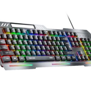 INPHIC K2 MetalBase USB Gaming Keyboard Front View
