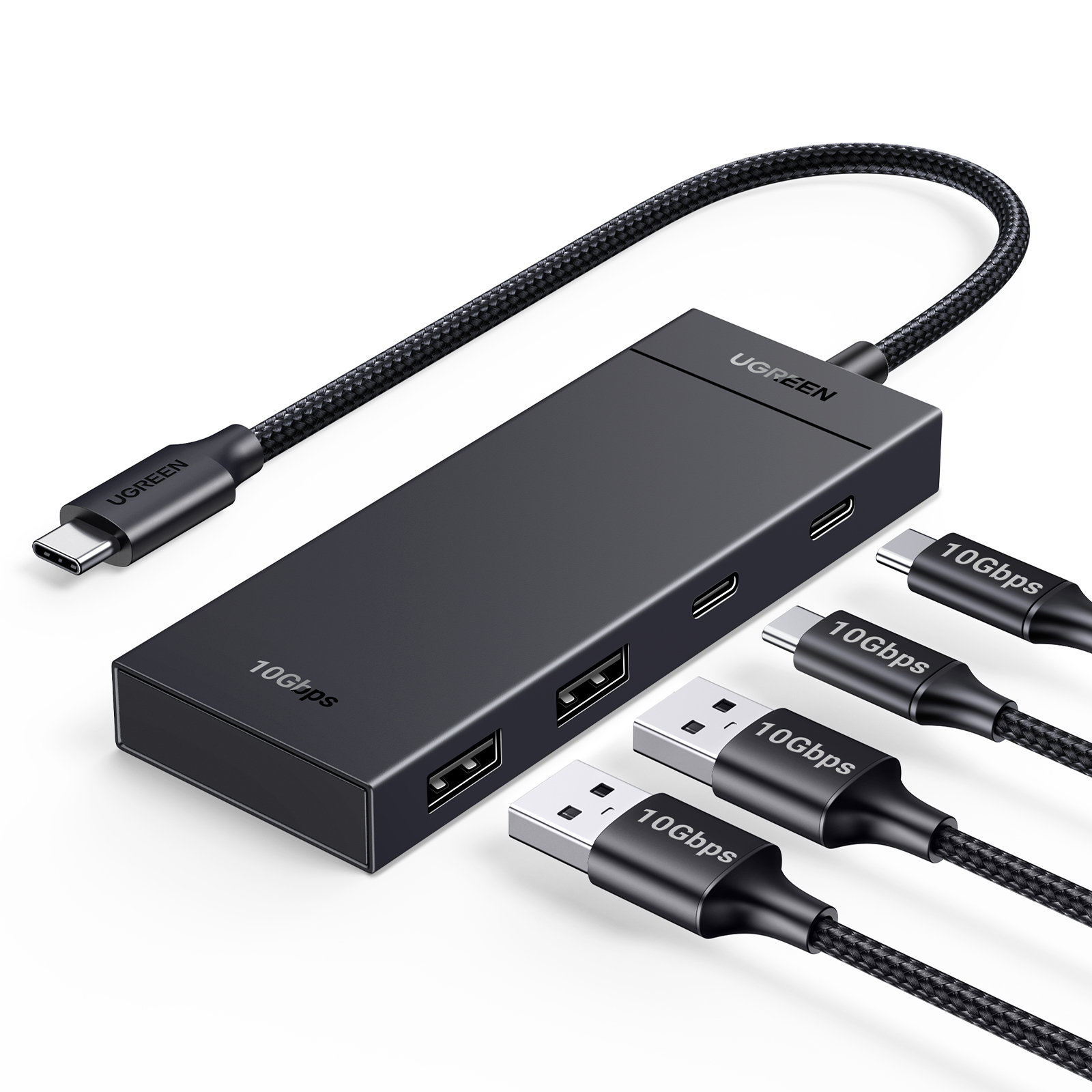 UGREEN 35583 4-Port USB-C Hub with 2 USB-C and 2 USB-A 10Gbps data ports